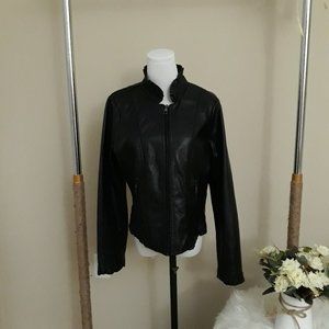 WOMEN'S BLACK JACKET/ SIZE L / LANE CRAWFORD BRAND